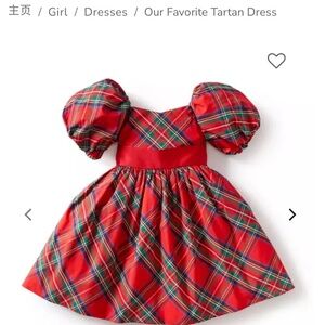 Janie and Jack Tartan Holiday Christmas Dress 18-24 months